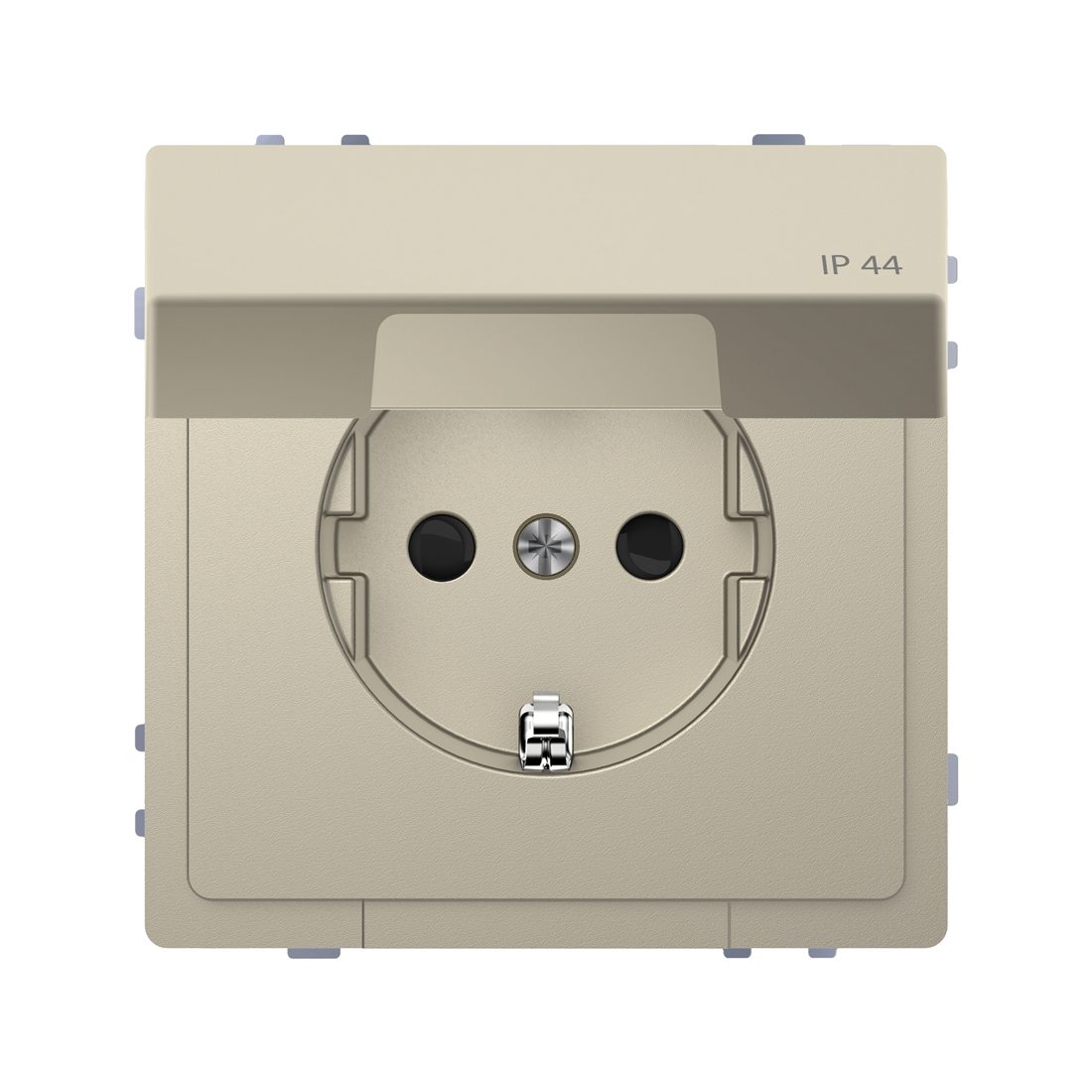 Розетка мех-м MERTEN MTN2314-6033 D-Life 16А с крышкой IP44 сахара