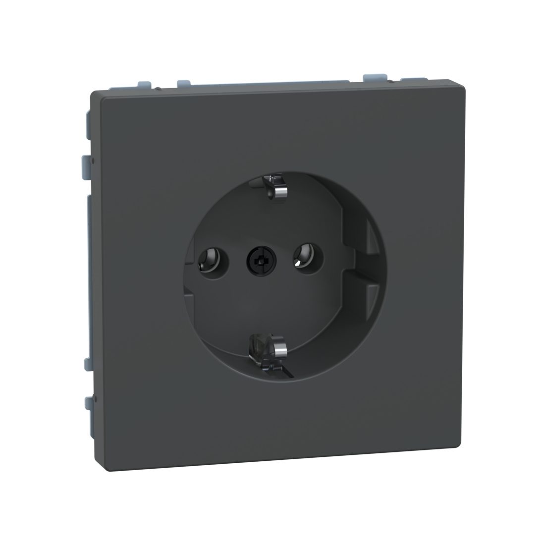 Розетка мех-м MERTEN MTN2301-6034 D-Life шторки винт.зажим антрацит