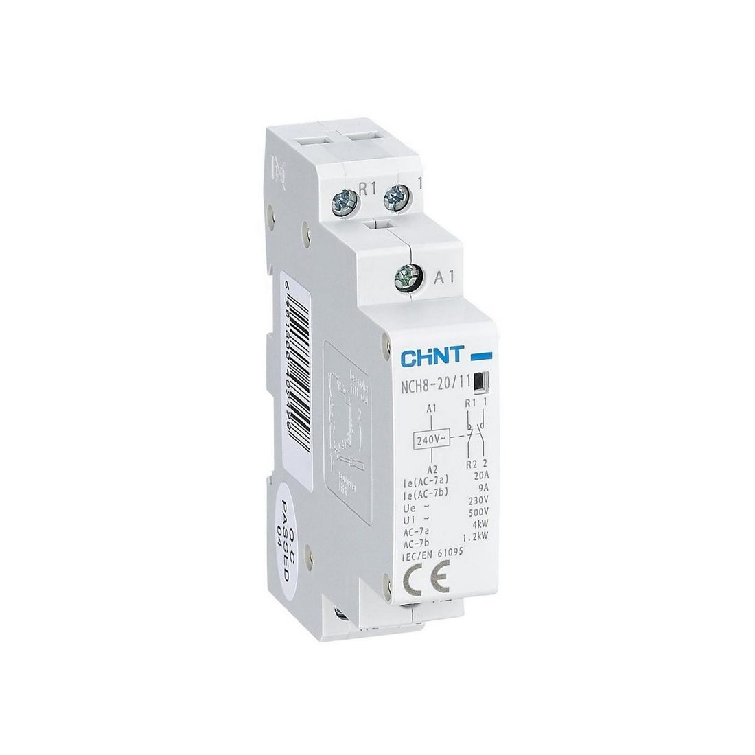 Контактор модульный CHINT NCH8-20/11 20A 1НО+1НЗ AC220/230В 50Гц