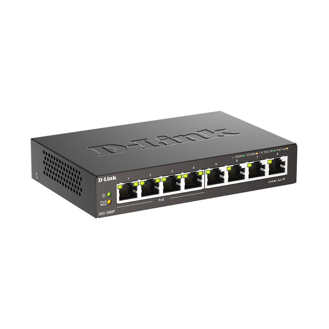 Коммутатор D-Link DGS-1008P/F3A
