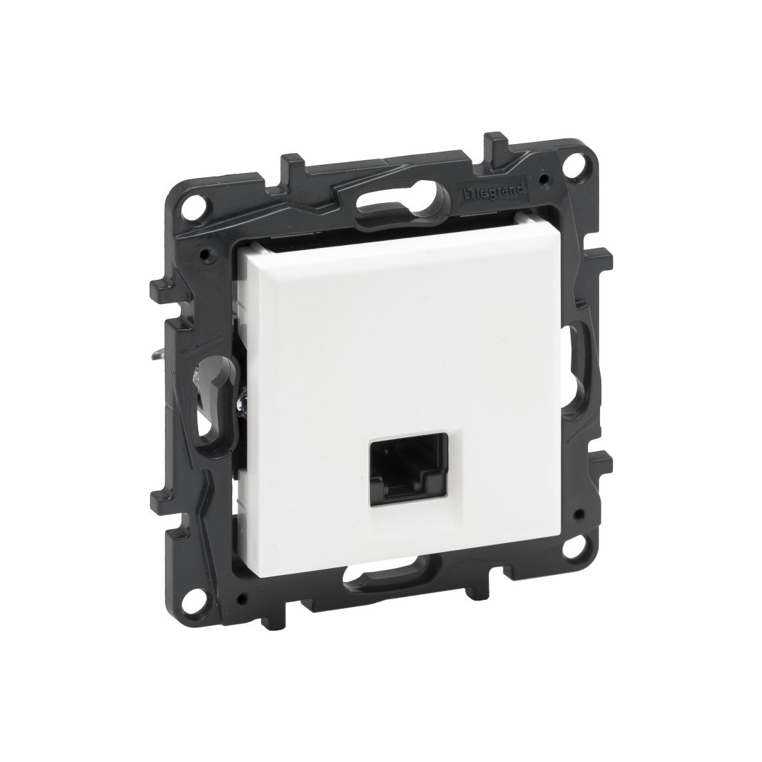 Информационная розетка одинарная Niloe Step RJ45 Кат.6 UTP Белый new